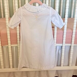 Bailey Boys white ruffle collar gown for girls